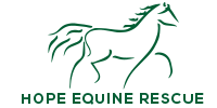 Hope Equine Rescue Logo, link to homepage